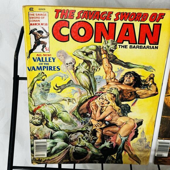 Savage Sword Of Conan 38 43-44 46-47 55-56 Lot Marvel Magazine Bronze Age Norem - Picture 4 of 9